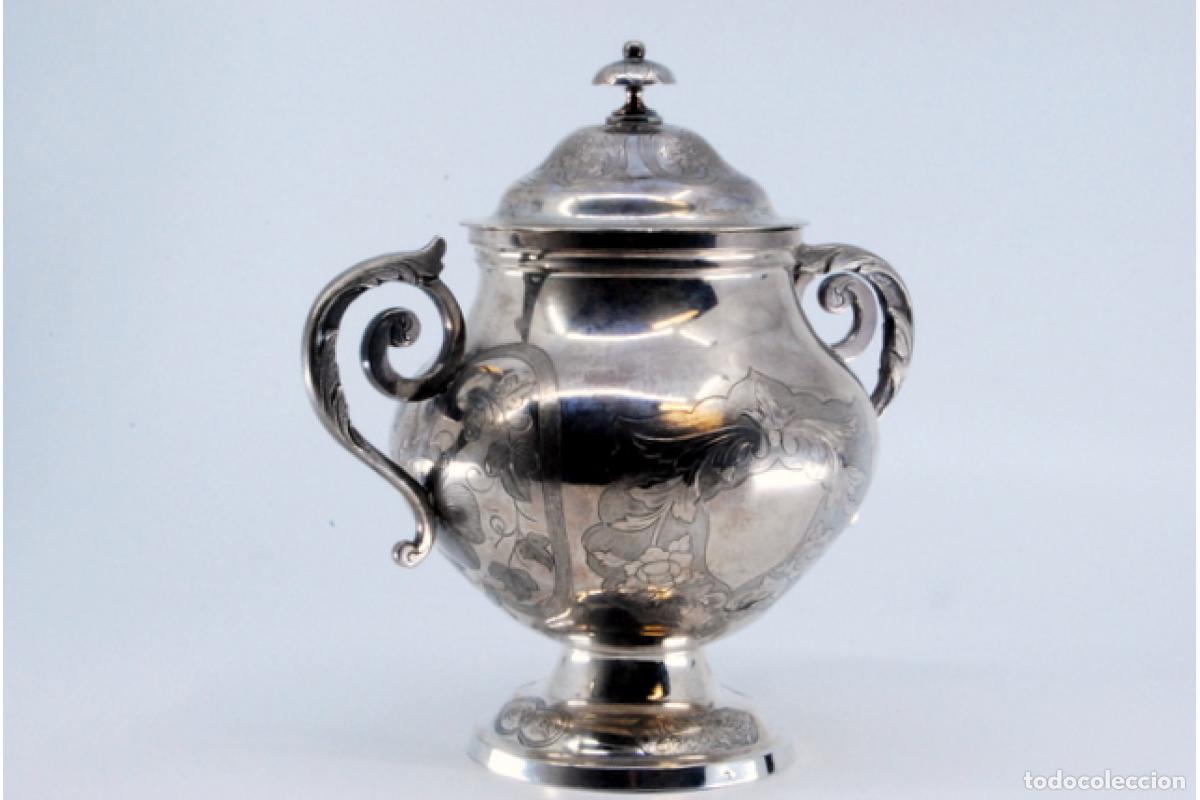 Antig&uuml;edades: azucarero de plata - Foto 3