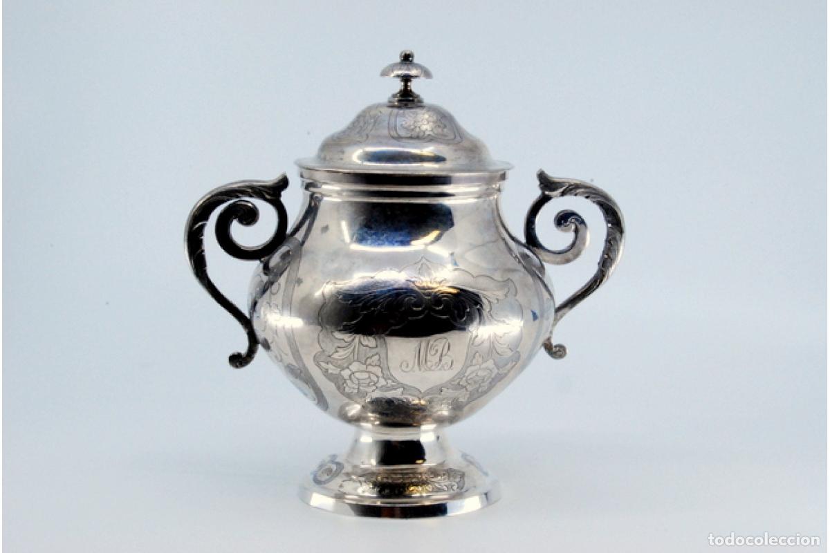 Antig&uuml;edades: azucarero de plata - Foto 4