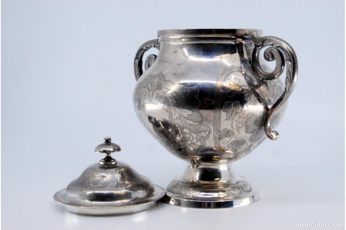 Antig&uuml;edades: azucarero de plata - Foto 5