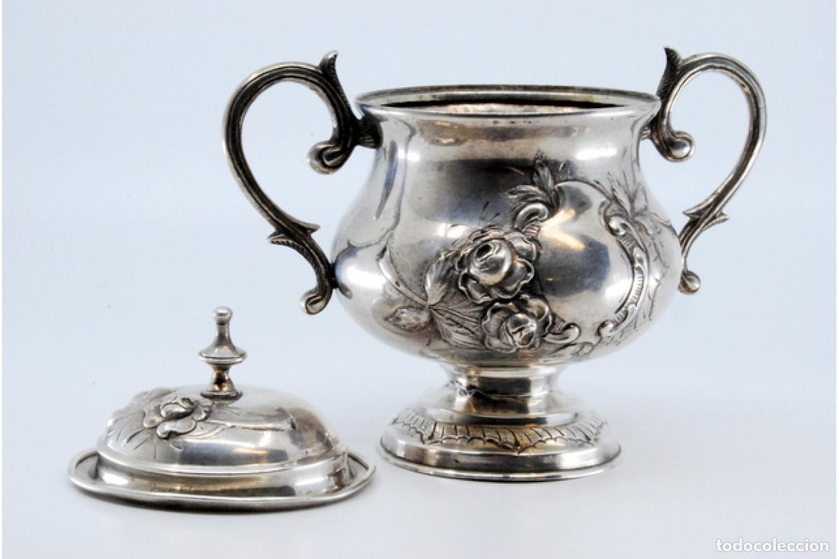 Antig&uuml;edades: azucarero de plata - Foto 3
