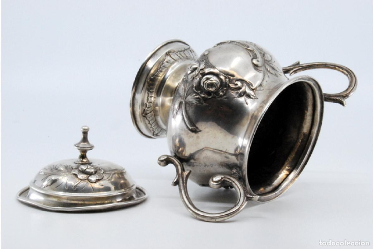Antig&uuml;edades: azucarero de plata - Foto 4