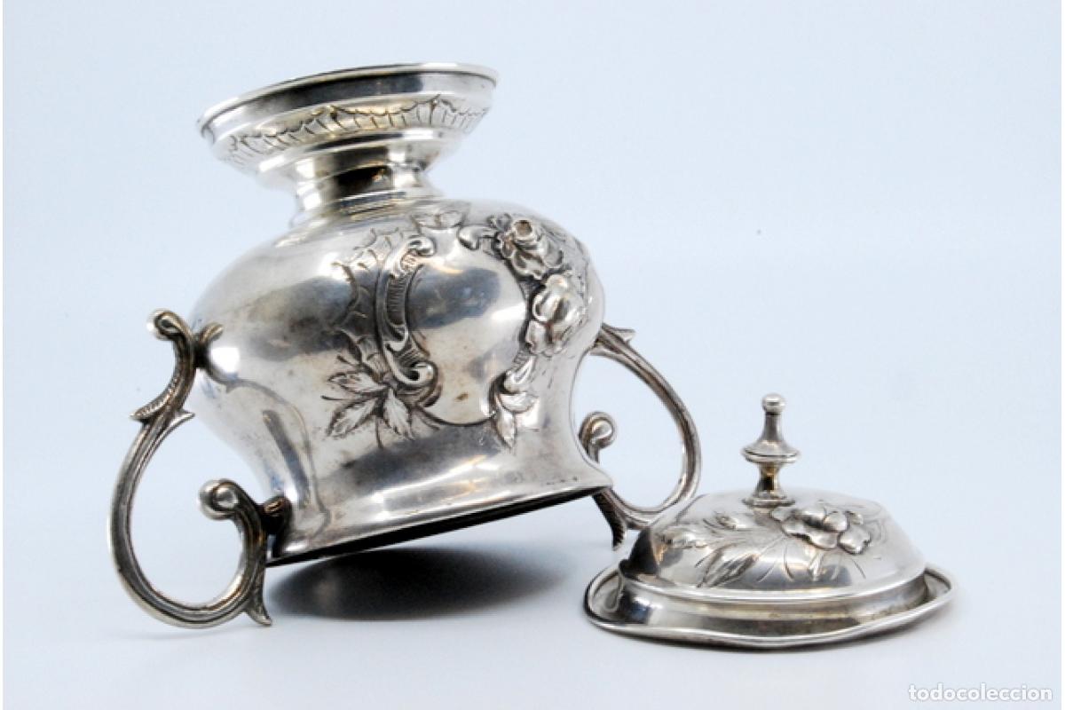 Antig&uuml;edades: azucarero de plata - Foto 7