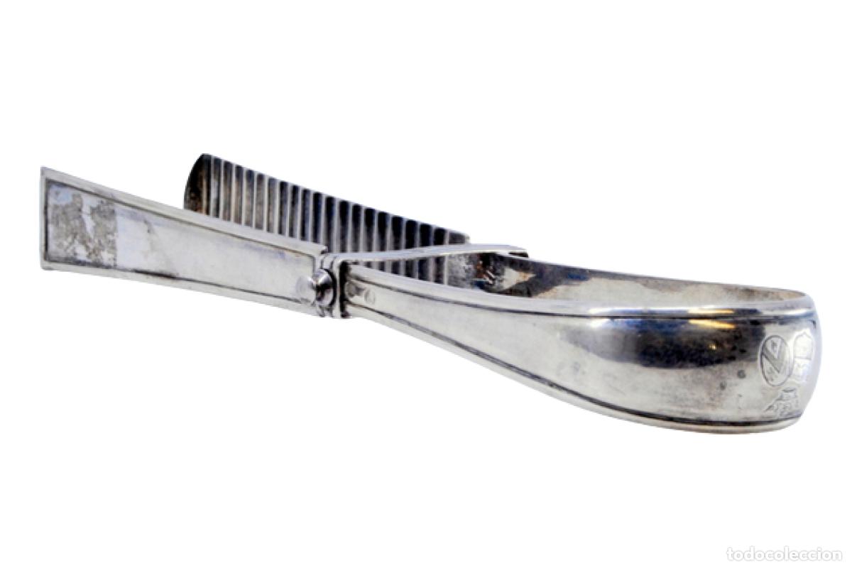 Antiques: Pinzas de plata para ensalada o pan.