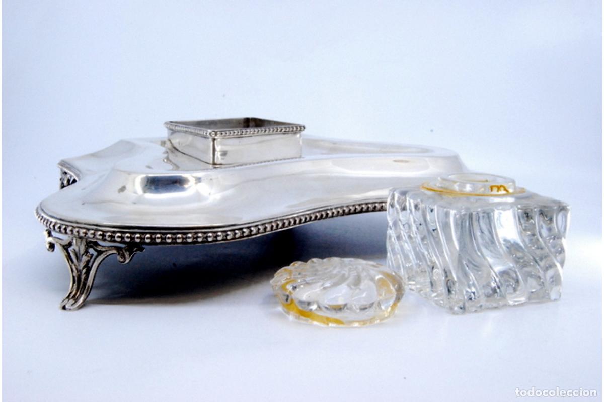 Antig&uuml;edades: tintero de plata - Foto 7