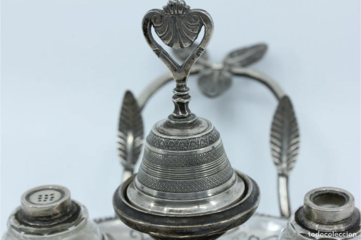 Antig&uuml;edades: tintero de plata - Foto 4