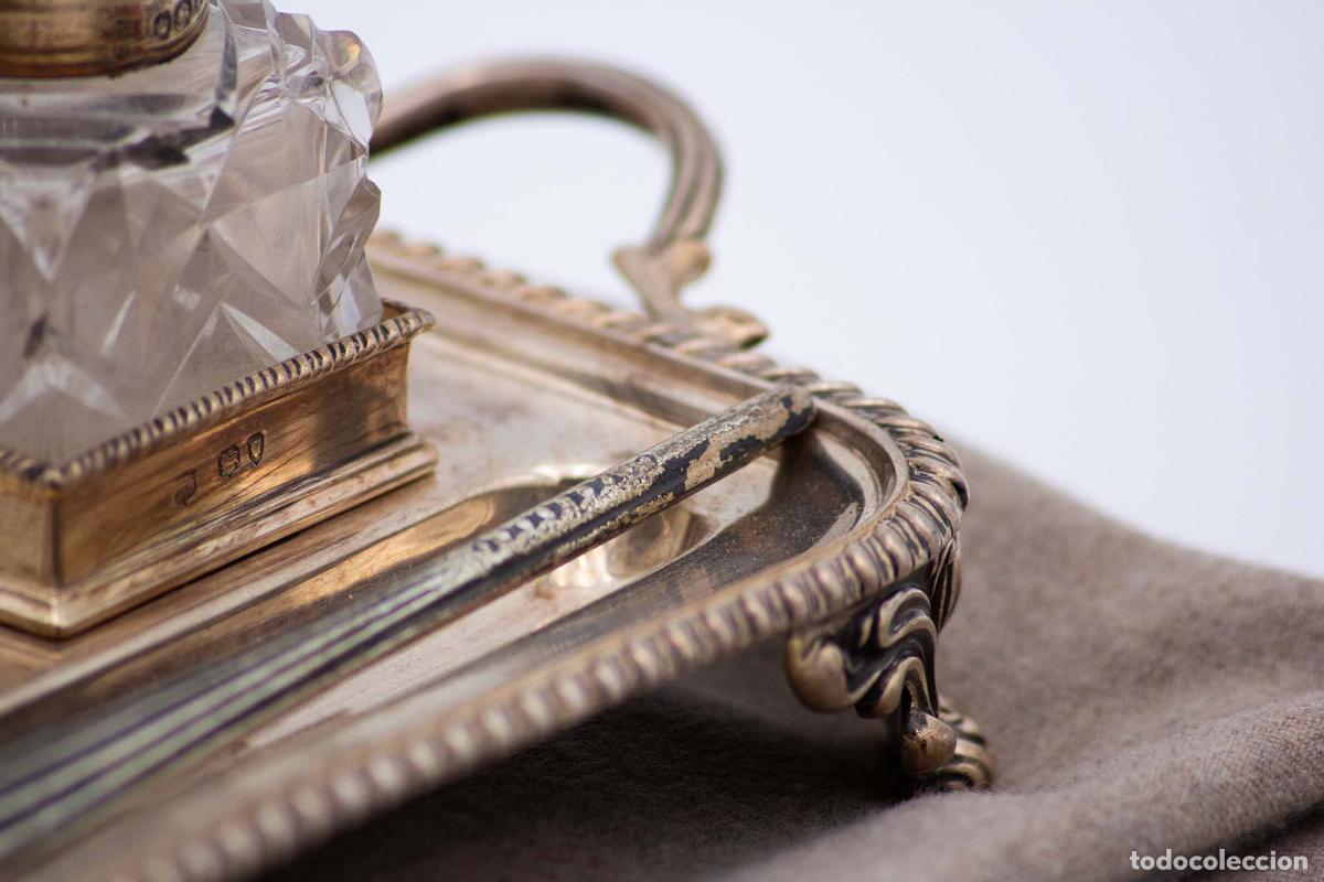 Antig&uuml;edades: tintero de plata - Foto 3