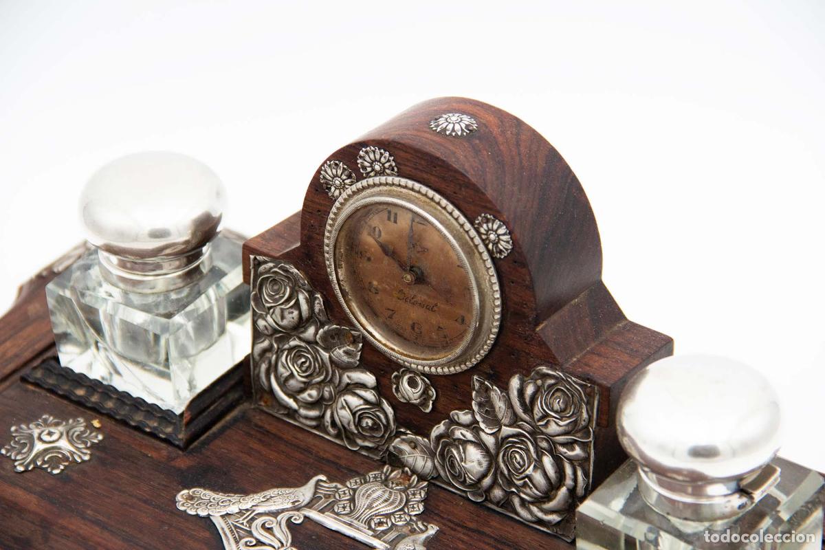 Antig&uuml;edades: tintero de plata - Foto 3