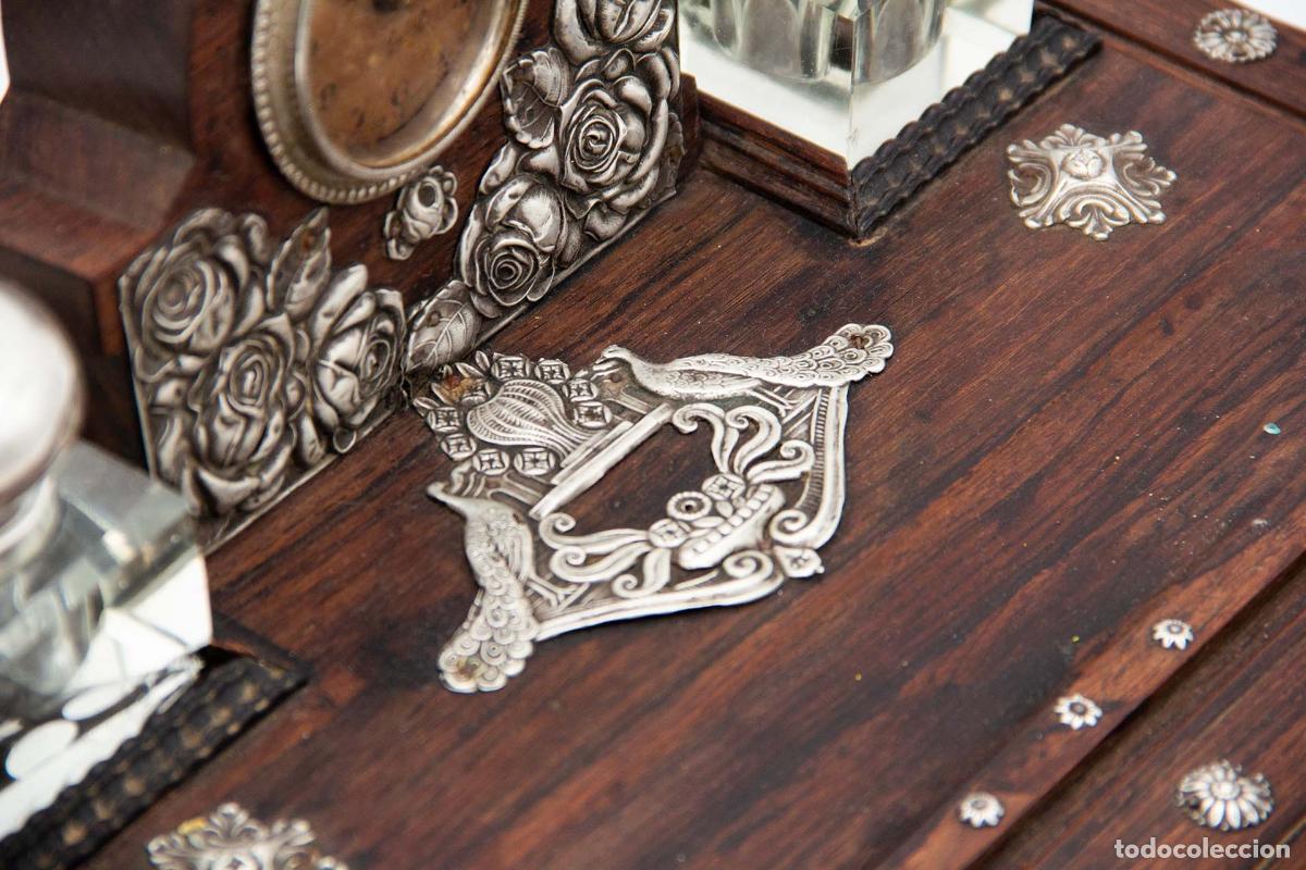 Antig&uuml;edades: tintero de plata - Foto 4