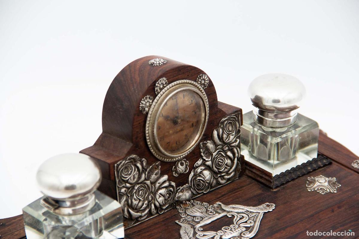 Antig&uuml;edades: tintero de plata - Foto 5