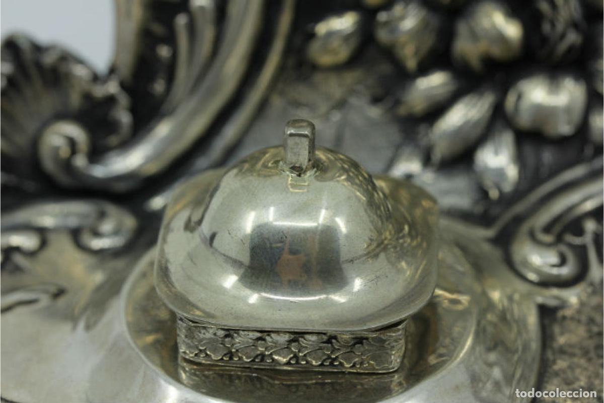 Antig&uuml;edades: tintero de plata - Foto 2