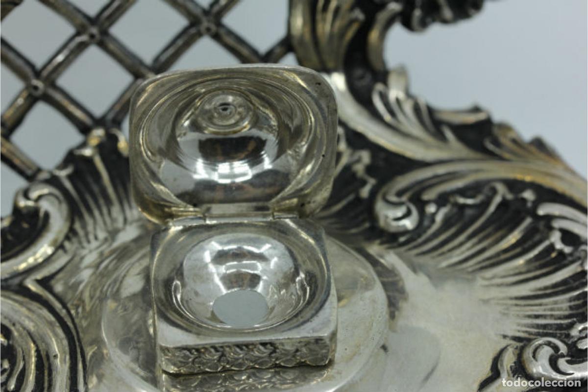 Antig&uuml;edades: tintero de plata - Foto 3