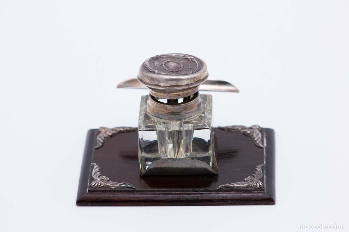 Antig&uuml;edades: tintero de plata - Foto 3