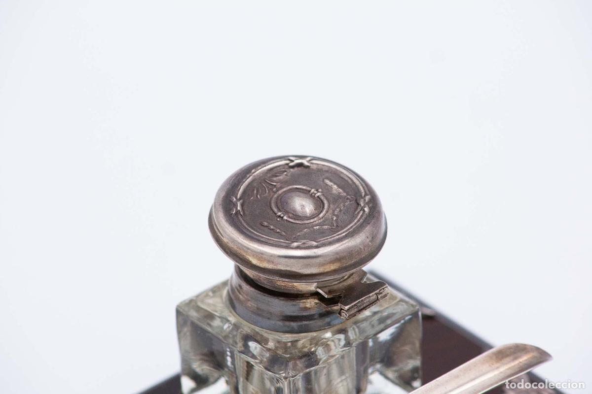 Antig&uuml;edades: tintero de plata - Foto 4