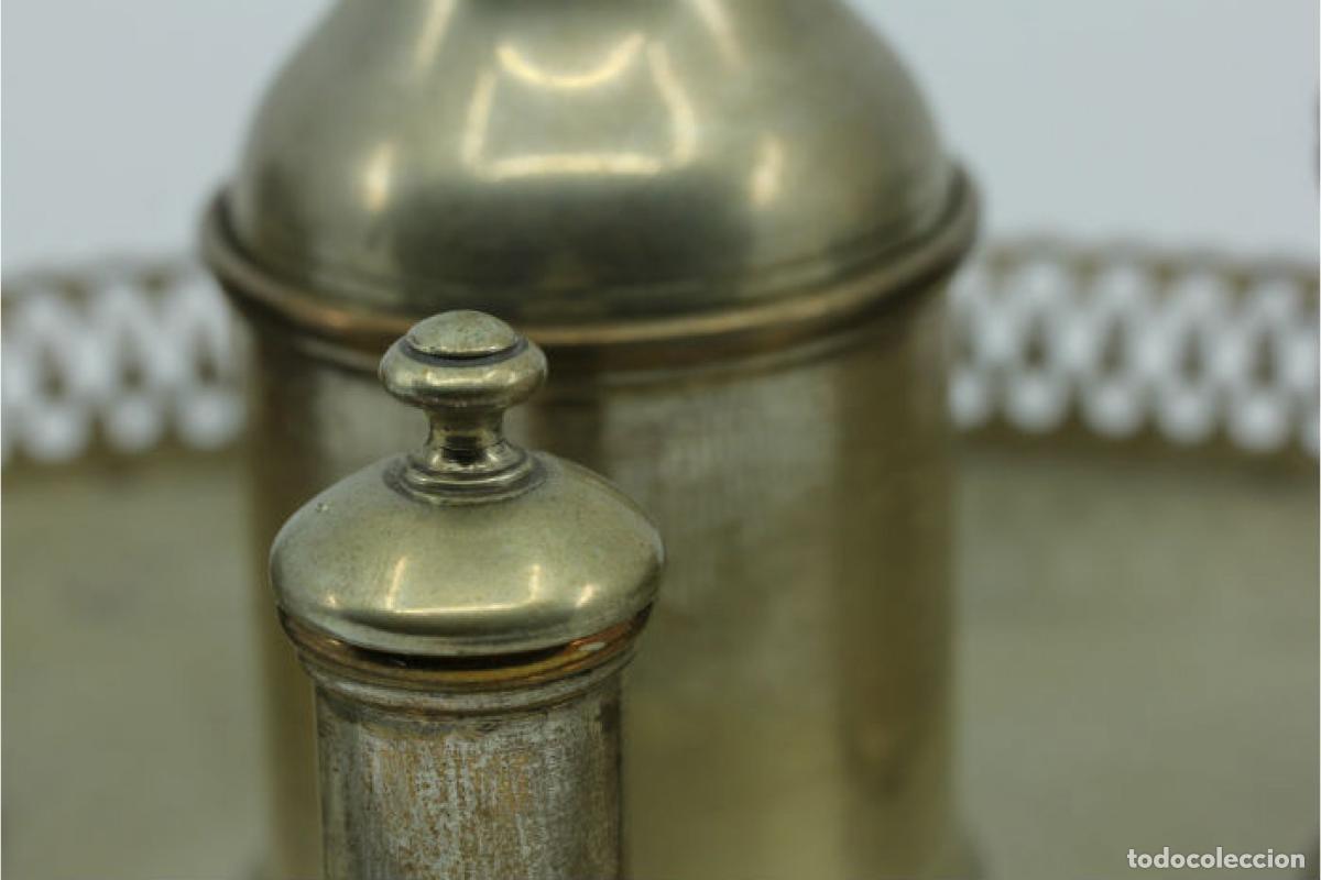 Antig&uuml;edades: tintero de plata - Foto 2