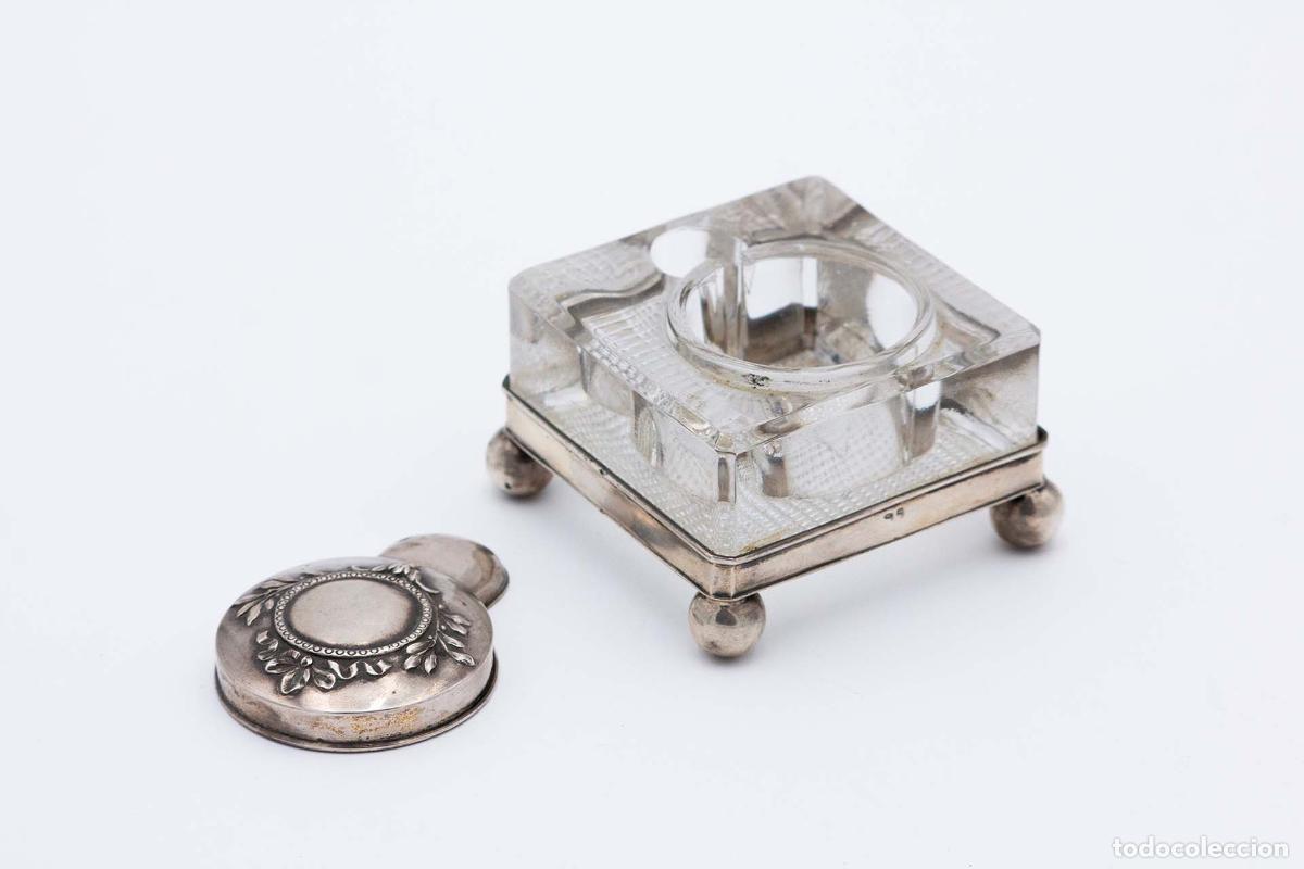 Antig&uuml;edades: tintero de plata - Foto 3