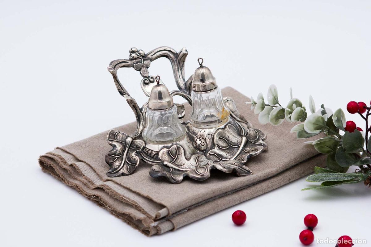 Antig&uuml;edades: tintero de plata - Foto 1
