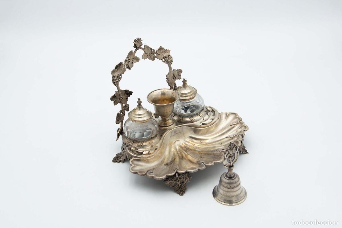 Antig&uuml;edades: tintero de plata - Foto 2