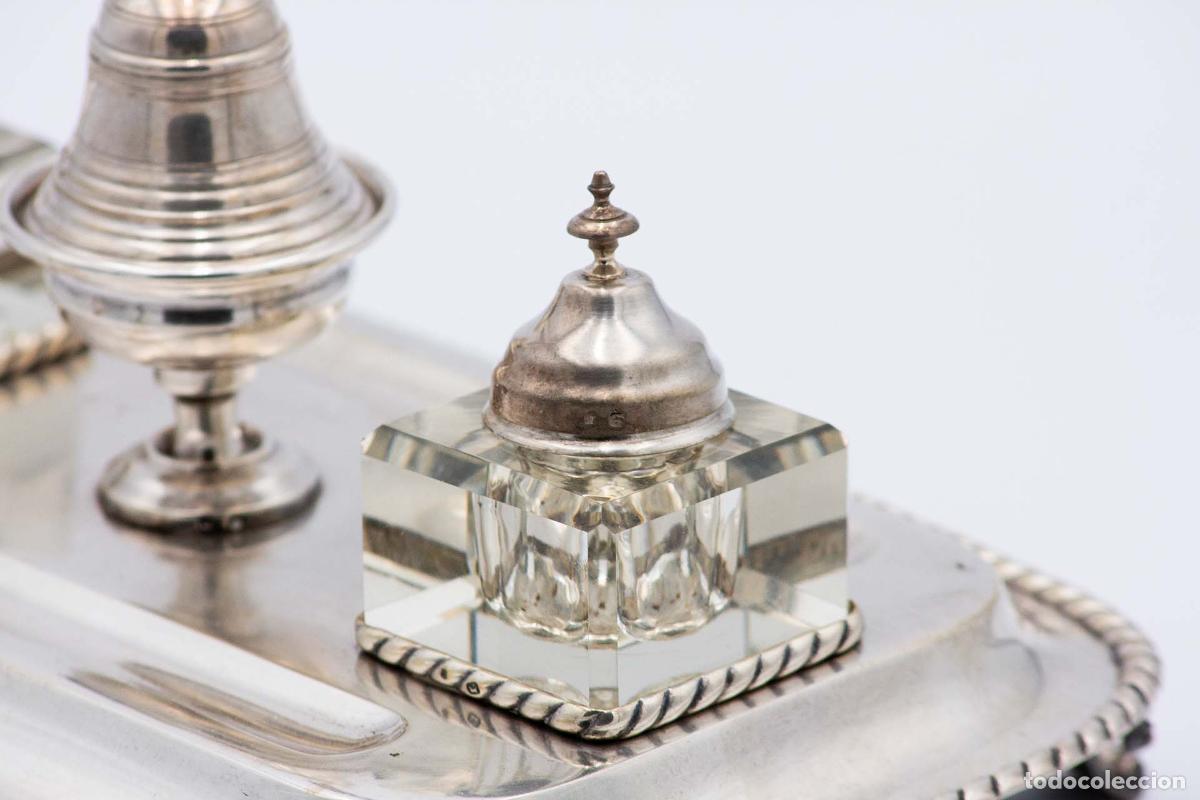 Antig&uuml;edades: tintero de plata - Foto 4