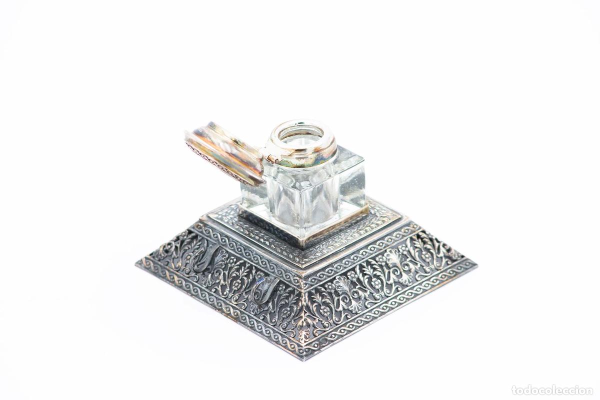 Antig&uuml;edades: tintero de plata - Foto 2
