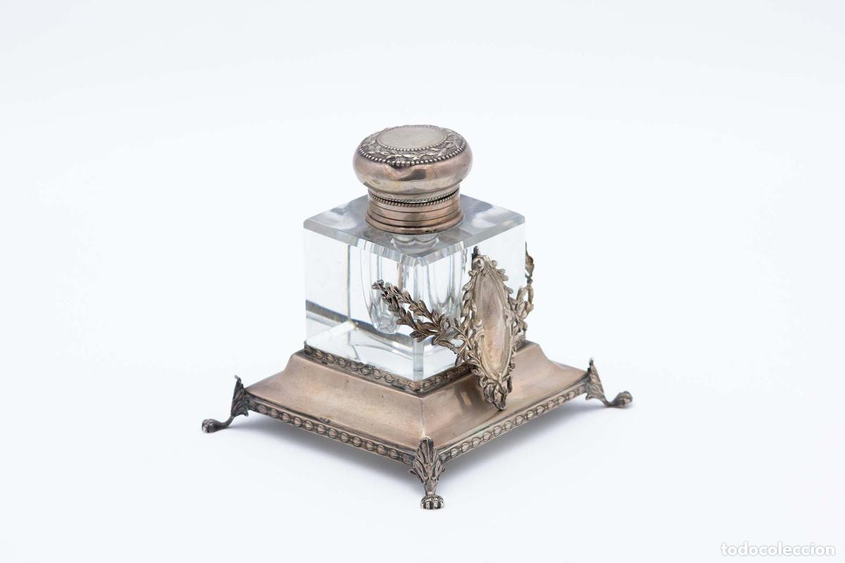 Antig&uuml;edades: tintero de plata - Foto 1