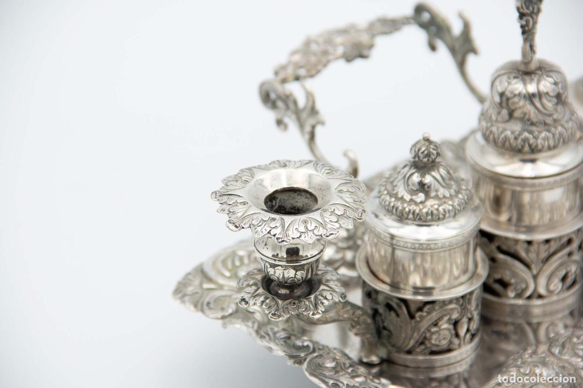 Antig&uuml;edades: tintero de plata - Foto 4