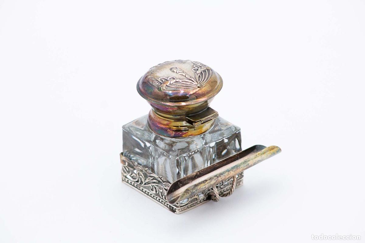 Antig&uuml;edades: tintero de plata - Foto 2