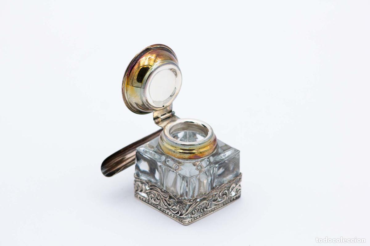 Antig&uuml;edades: tintero de plata - Foto 3