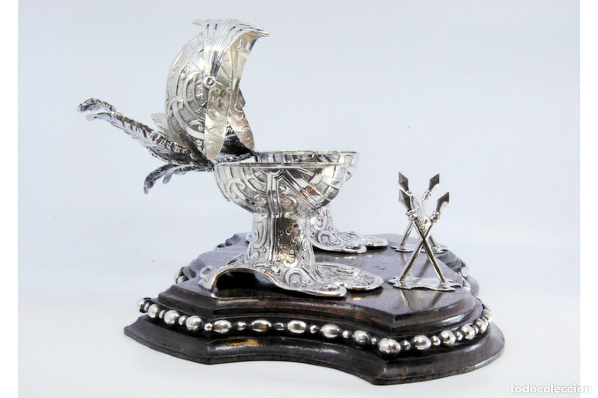 Antig&uuml;edades: tintero de plata - Foto 2