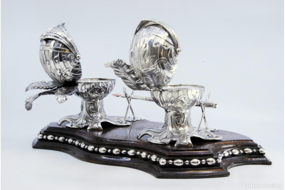 Antig&uuml;edades: tintero de plata - Foto 4