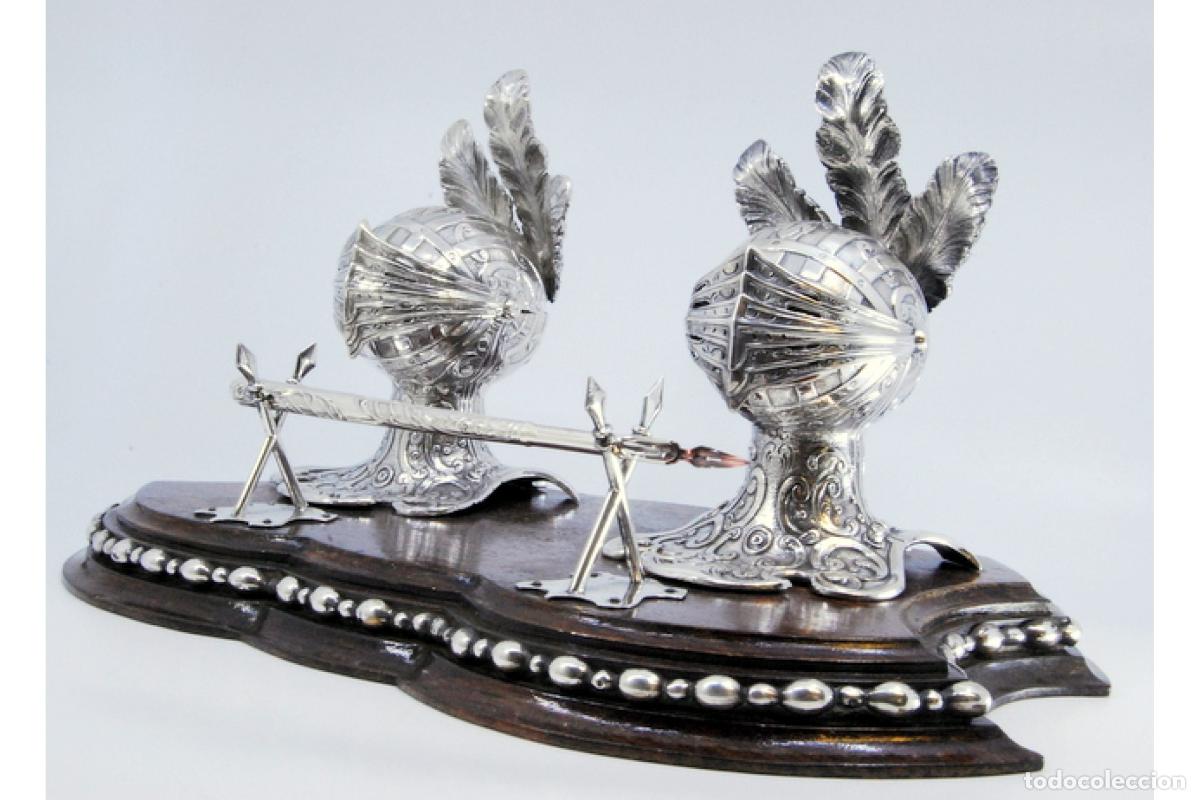Antig&uuml;edades: tintero de plata - Foto 7