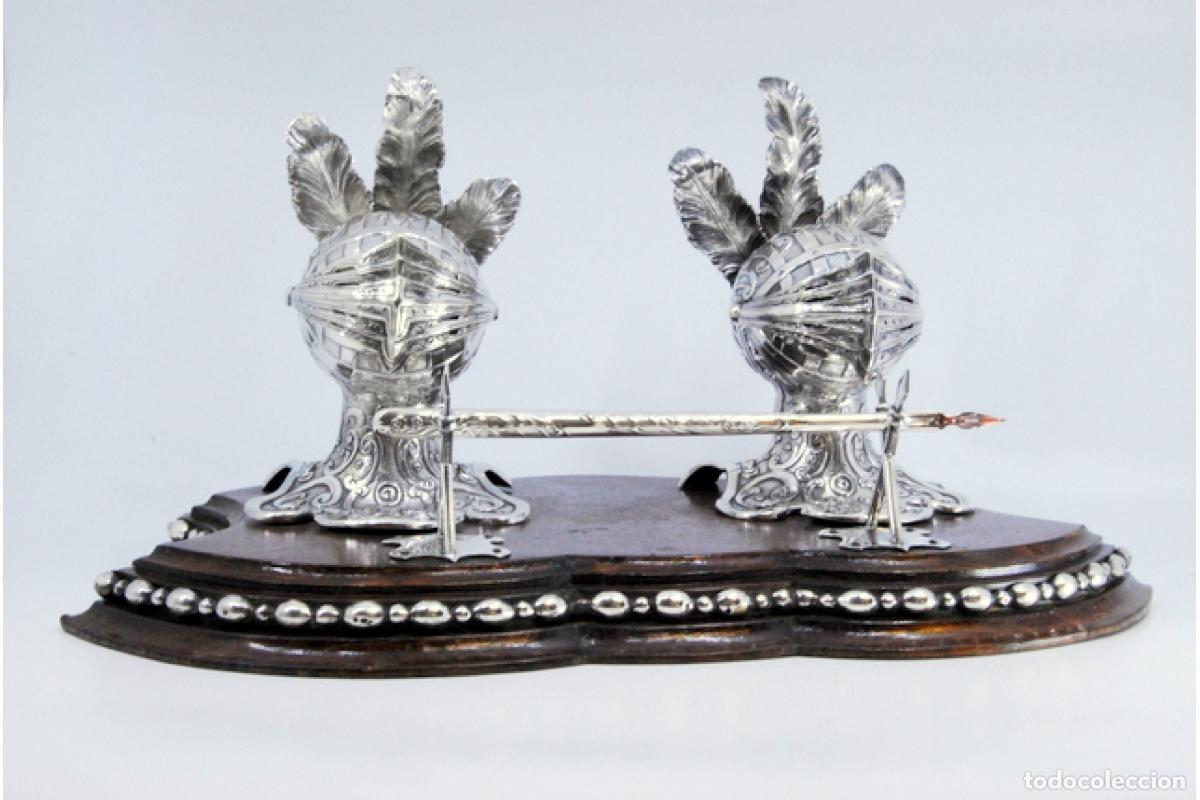 Antig&uuml;edades: tintero de plata - Foto 8