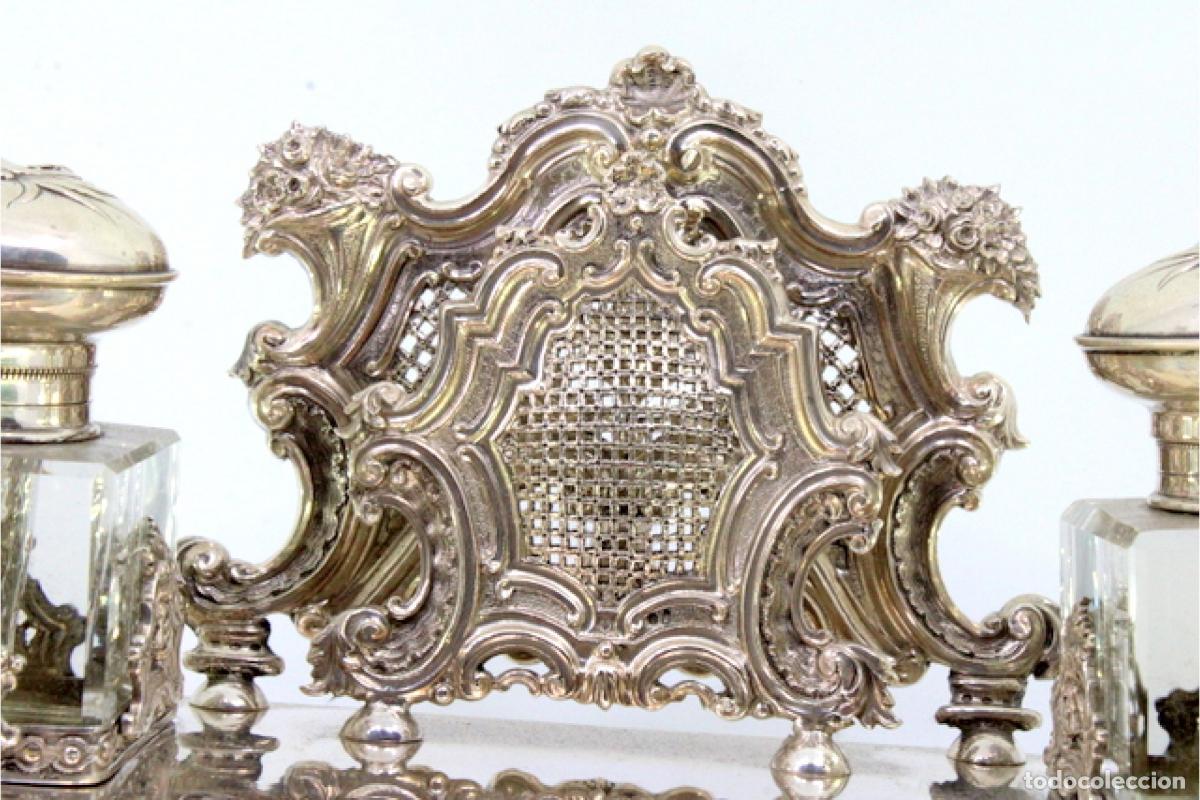 Antig&uuml;edades: tintero de plata - Foto 7
