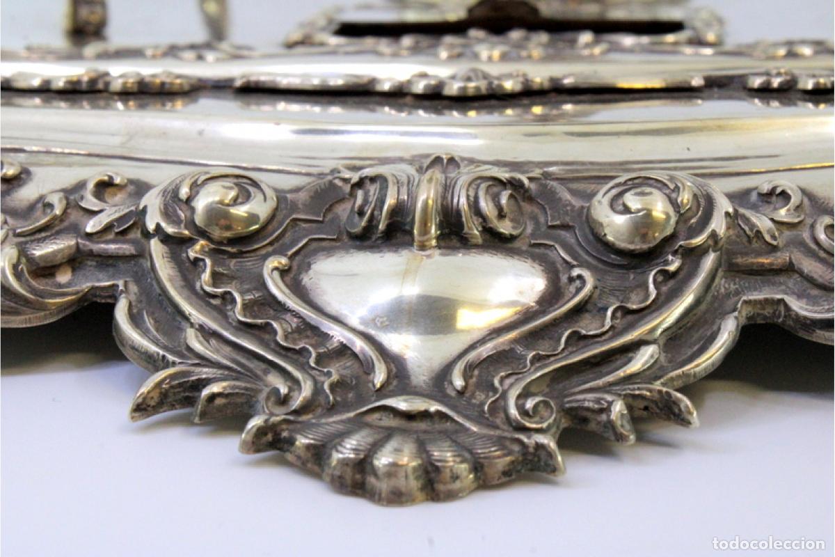 Antig&uuml;edades: tintero de plata - Foto 3