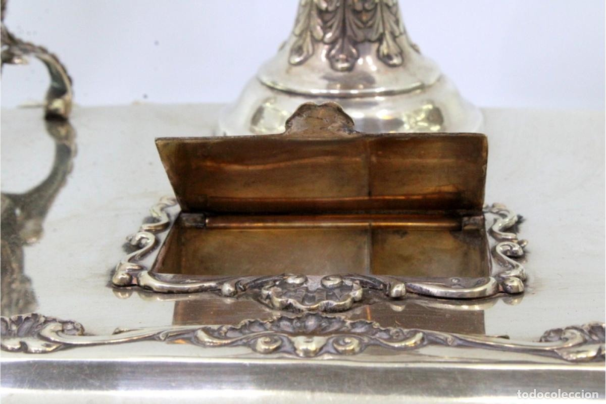 Antig&uuml;edades: tintero de plata - Foto 9