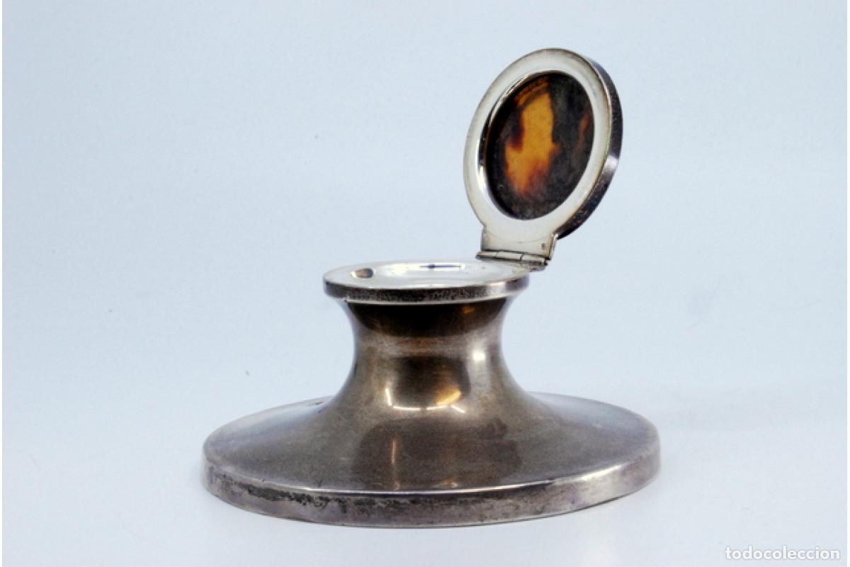 Antig&uuml;edades: tintero de plata - Foto 8