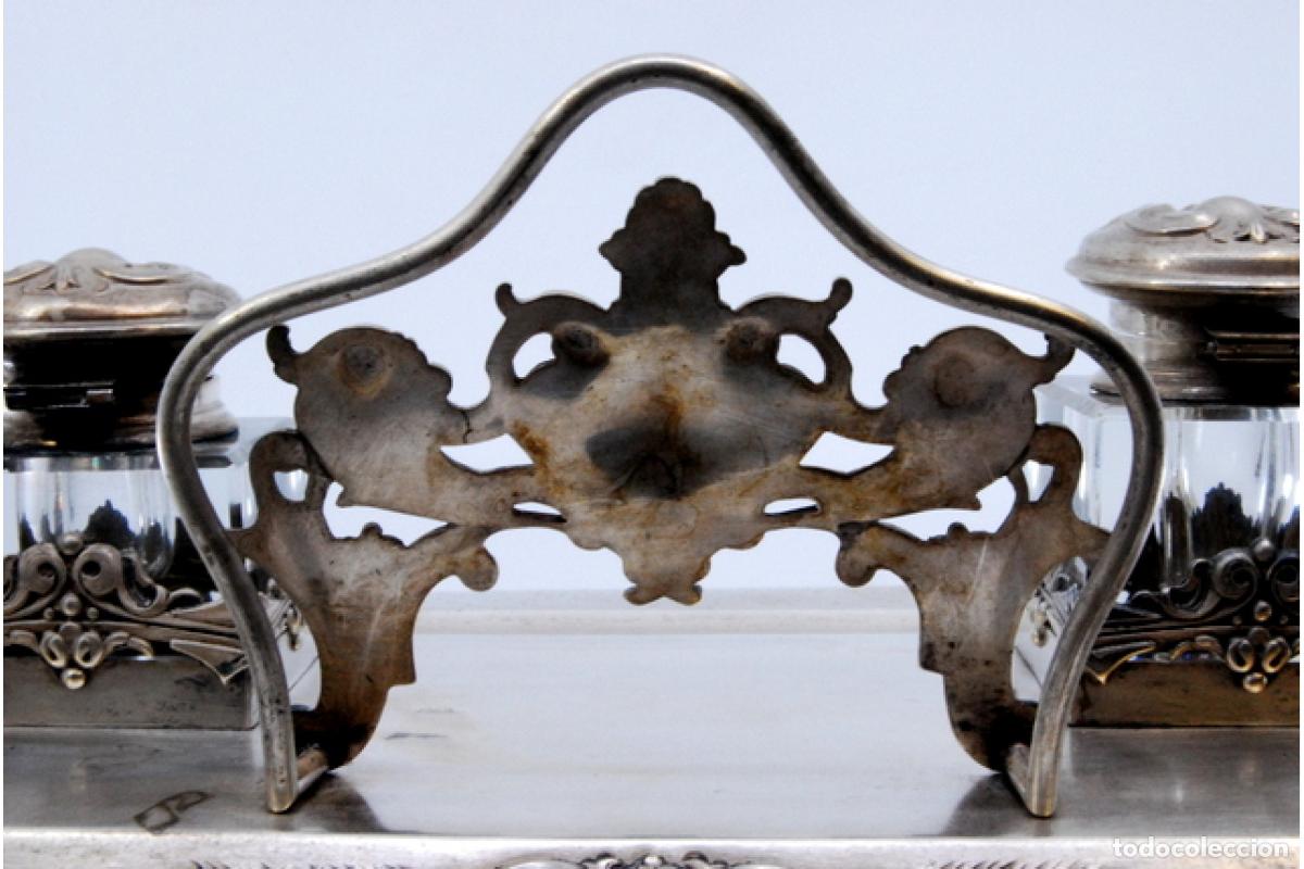 Antig&uuml;edades: tintero de plata - Foto 3