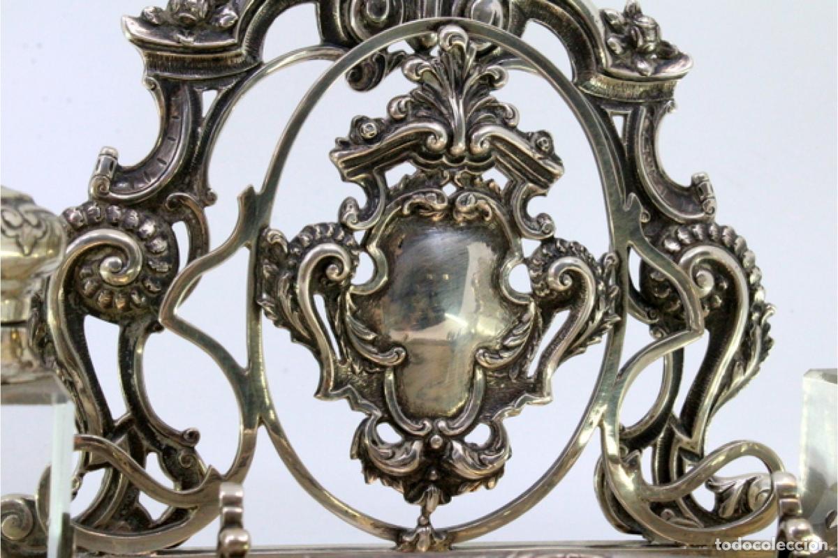 Antig&uuml;edades: tintero de plata - Foto 5