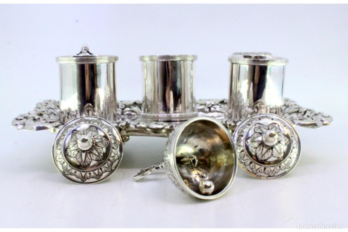 Antig&uuml;edades: tintero de plata - Foto 2