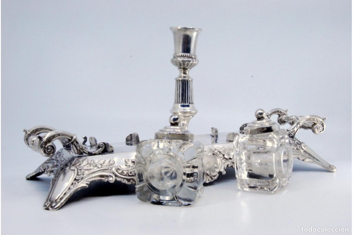 Antig&uuml;edades: tintero de plata - Foto 2