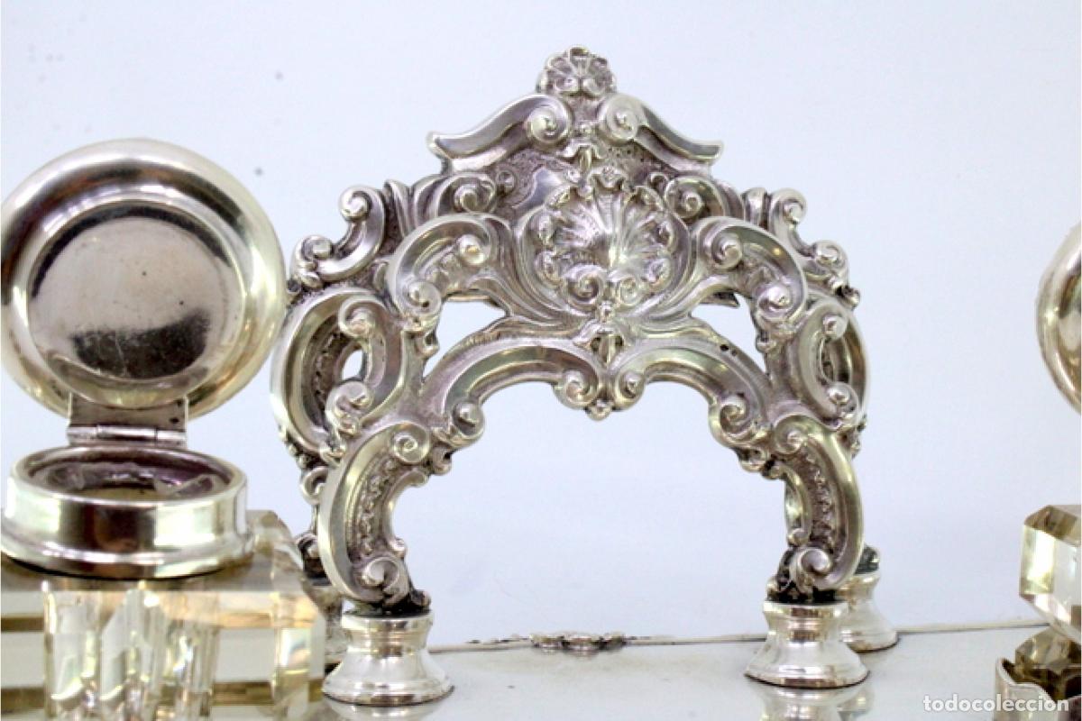 Antig&uuml;edades: tintero de plata - Foto 4