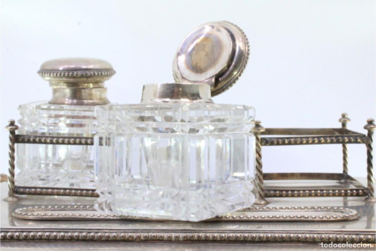 Antig&uuml;edades: tintero de plata - Foto 4