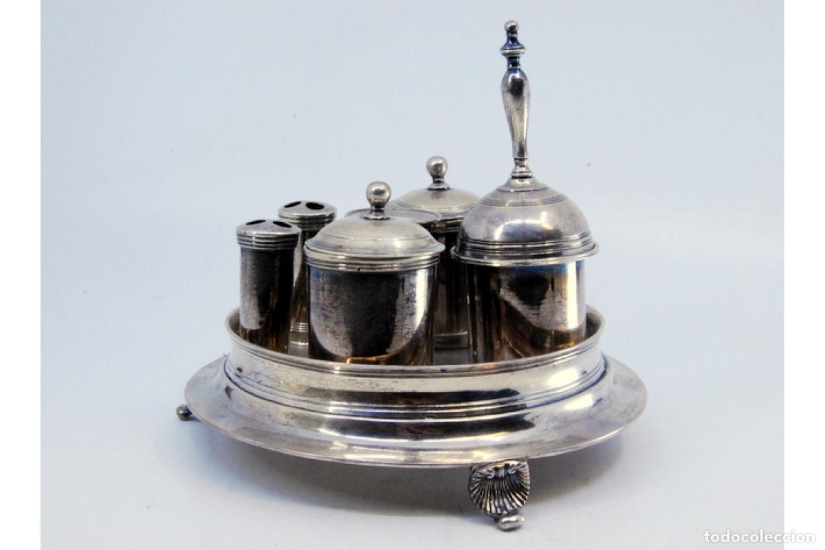 Antig&uuml;edades: tintero de plata - Foto 3