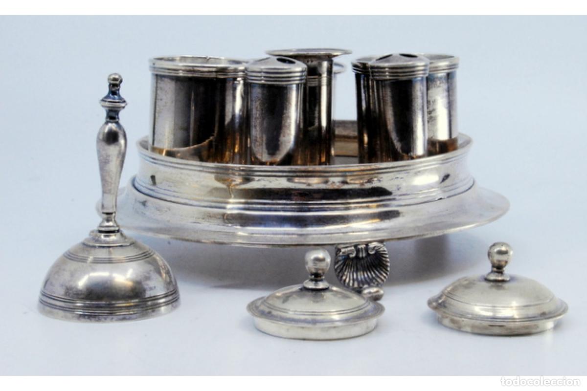 Antig&uuml;edades: tintero de plata - Foto 4