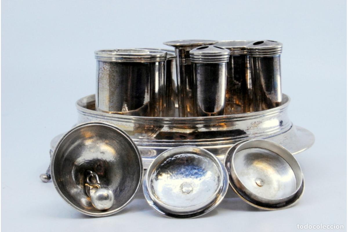 Antig&uuml;edades: tintero de plata - Foto 7