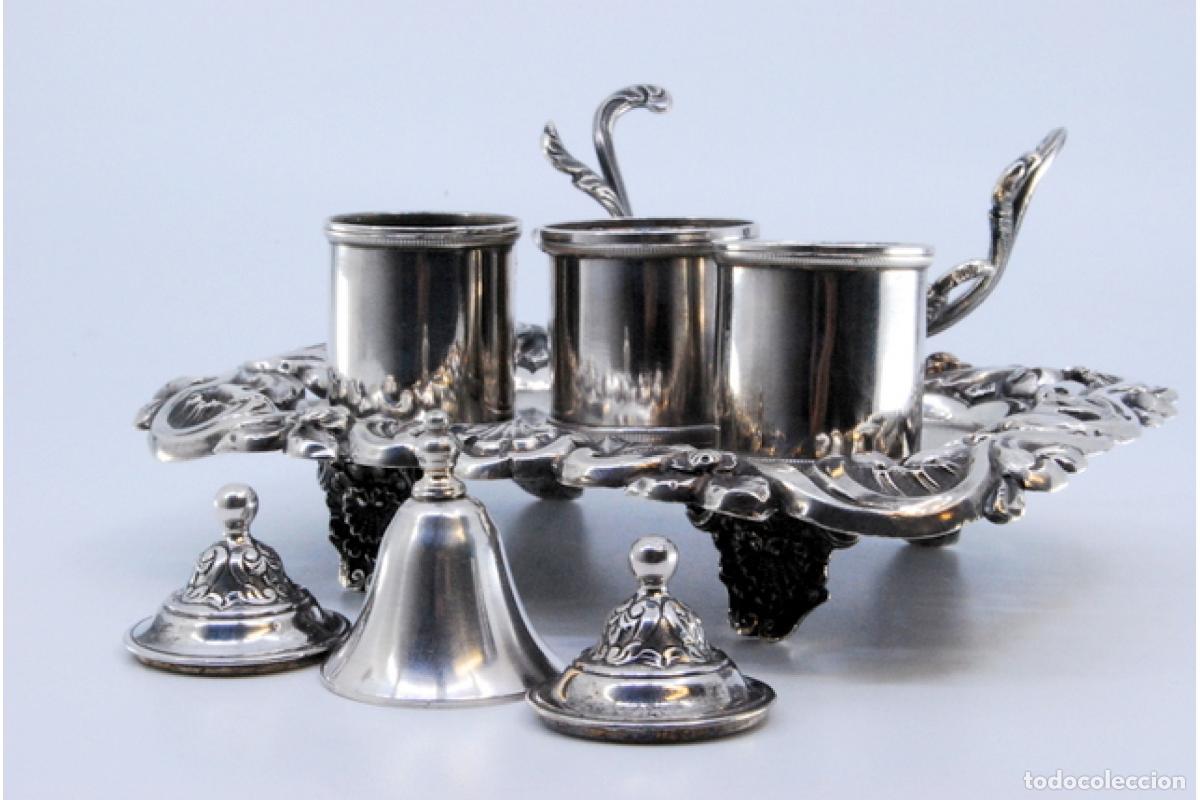 Antig&uuml;edades: tintero de plata - Foto 4