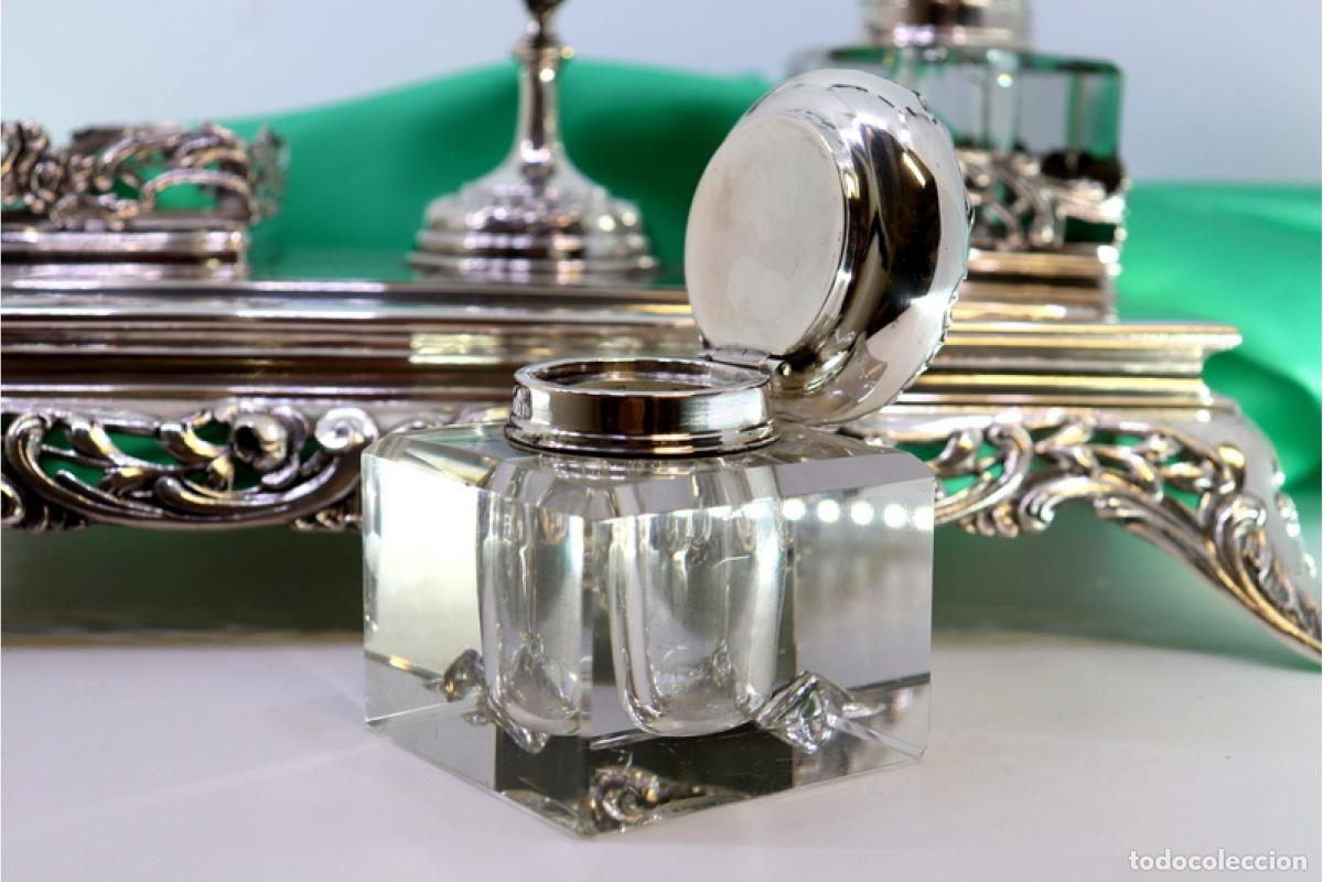 Antig&uuml;edades: tintero de plata - Foto 5