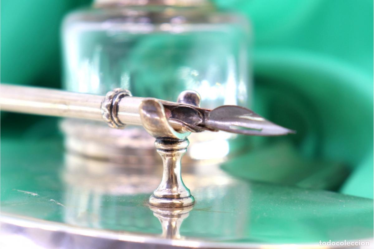 Antig&uuml;edades: tintero de plata - Foto 4