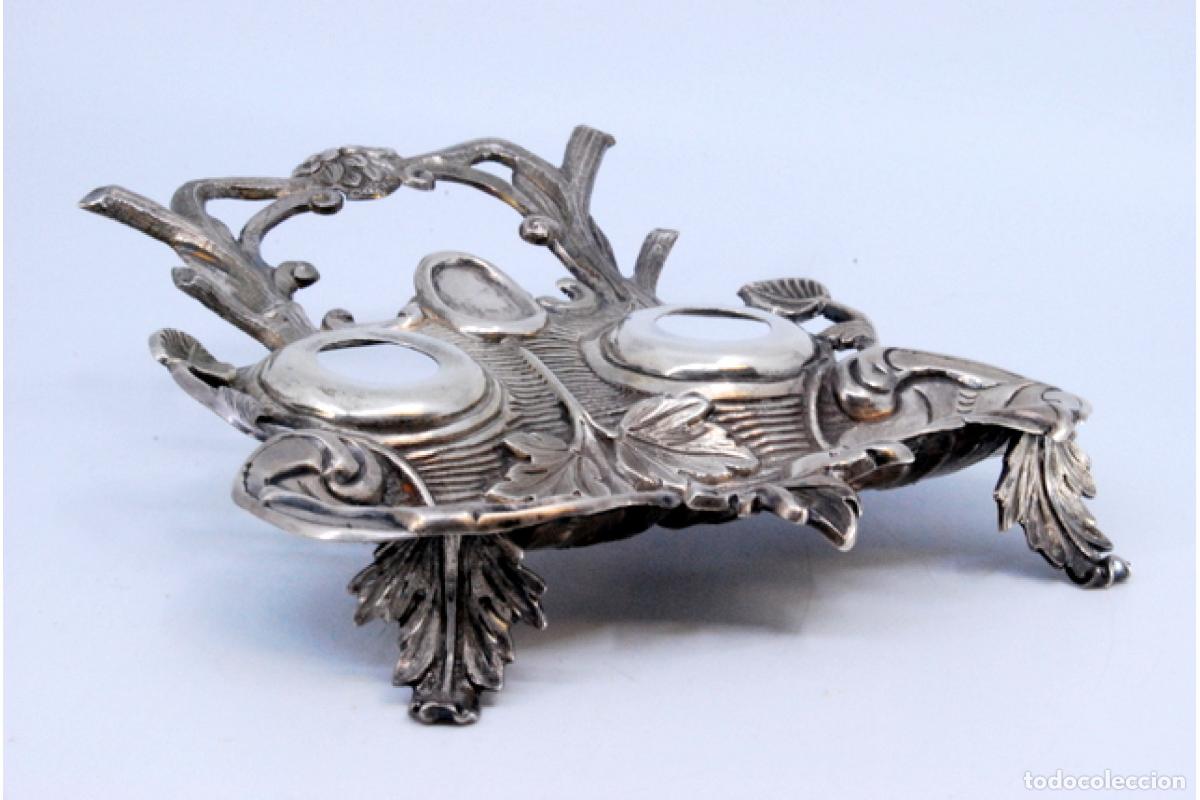 Antig&uuml;edades: tintero de plata - Foto 4