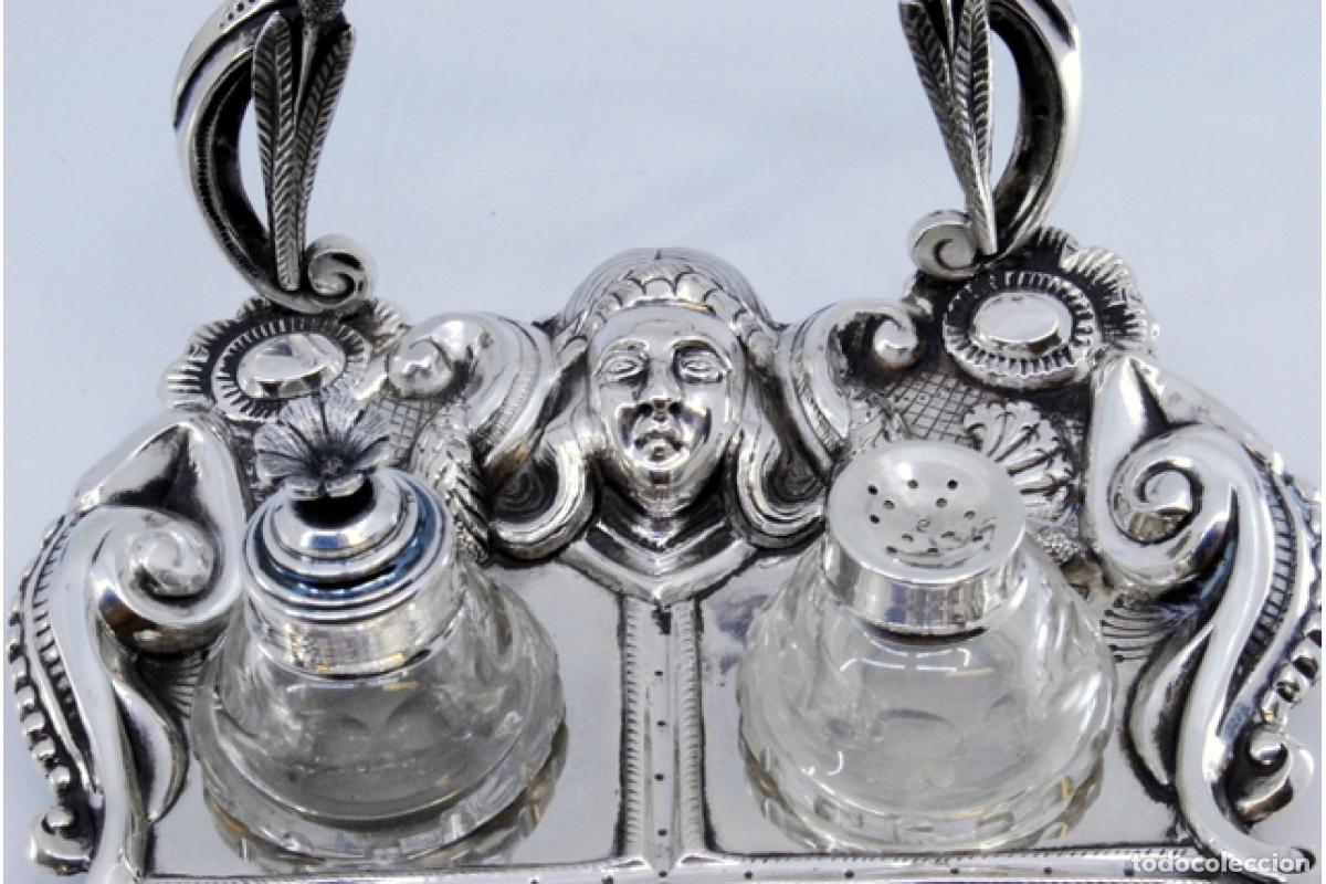 Antig&uuml;edades: tintero de plata - Foto 3
