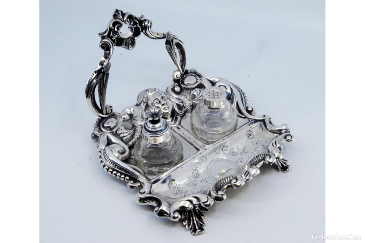 Antig&uuml;edades: tintero de plata - Foto 4